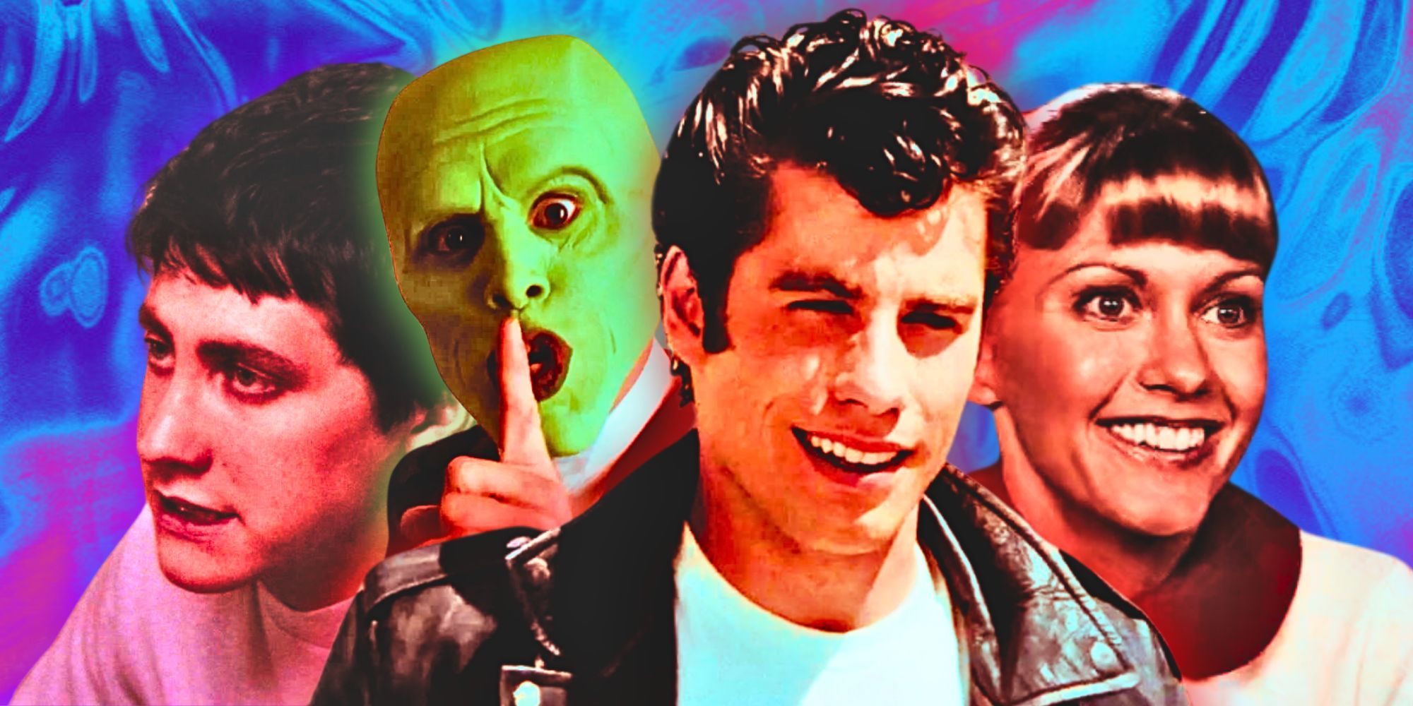 Donnie Darko, The Mask, and Danny and Sandy from Grease