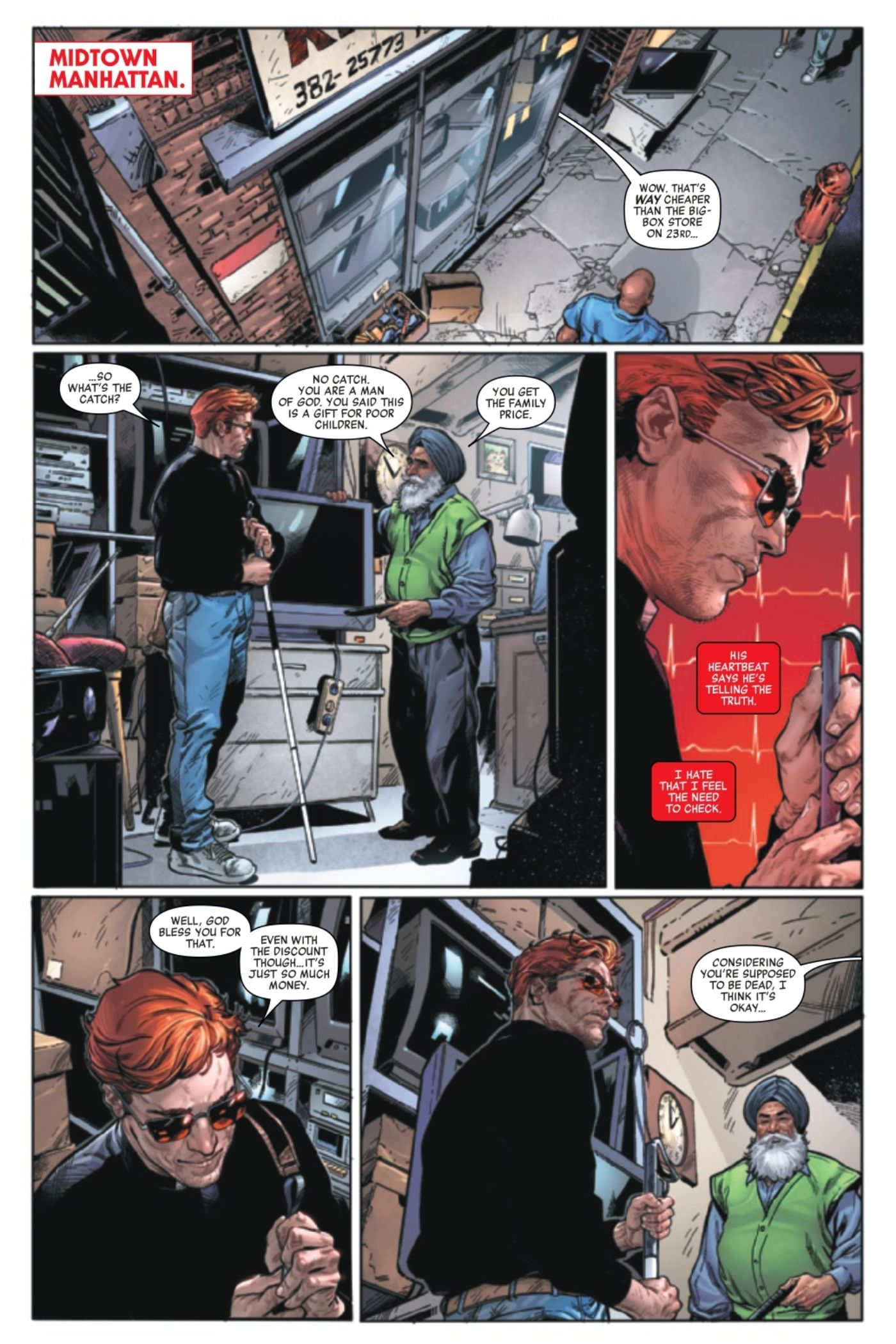 Daredevil #5 Preview page 3.