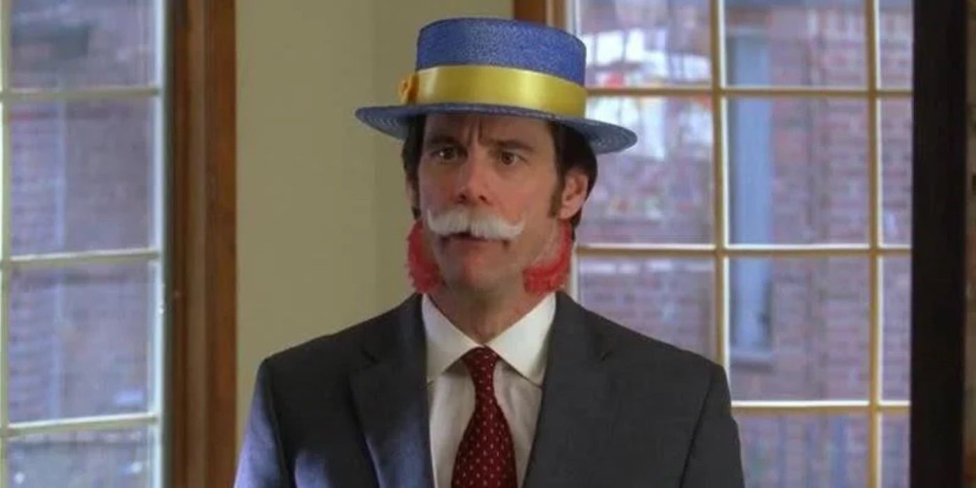 Jim Carrey in Leap Dave Williams, the fictional movie from 30 Rock