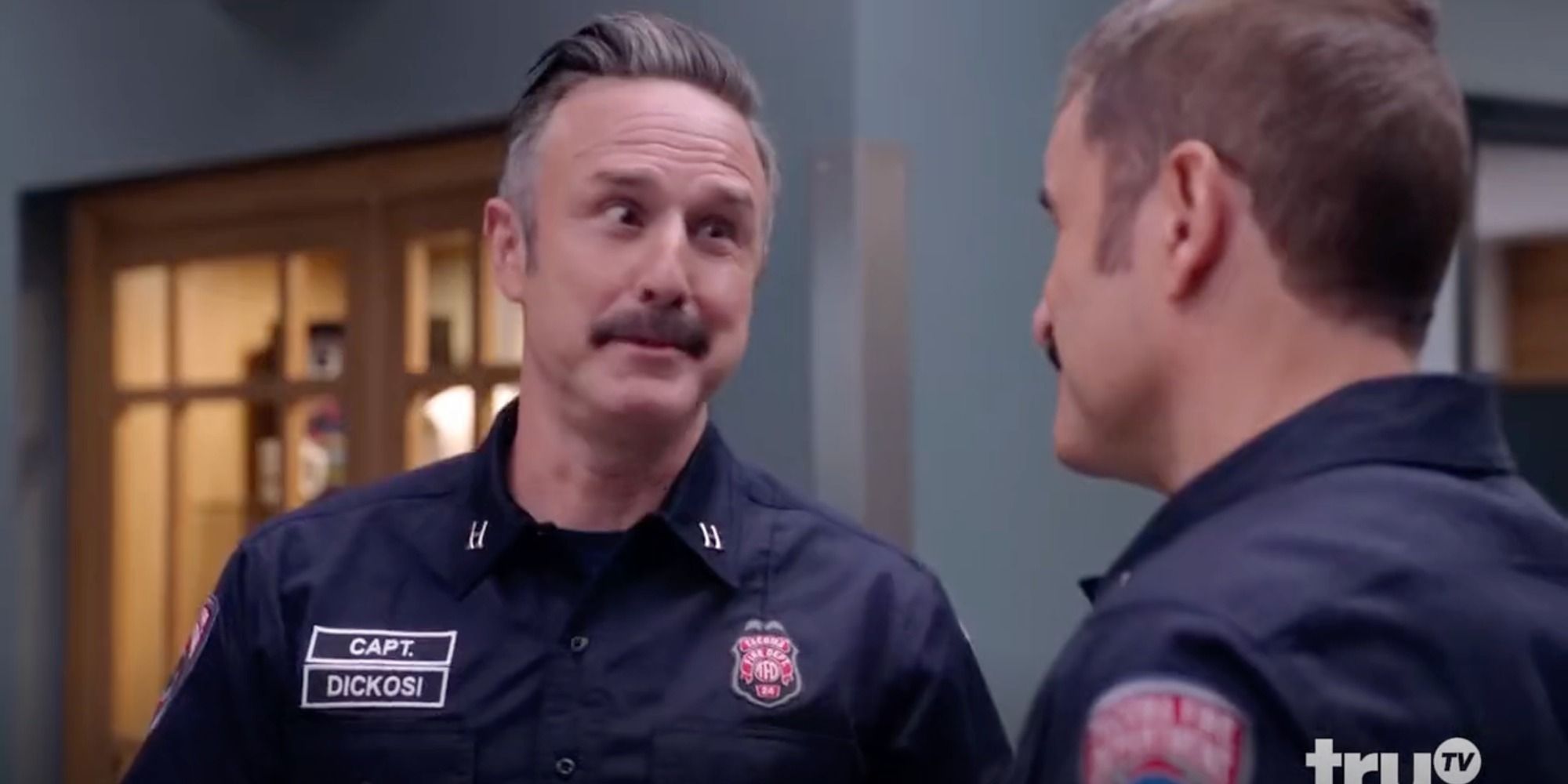David Arquette as Capt. Dickosi in Tacoma FD