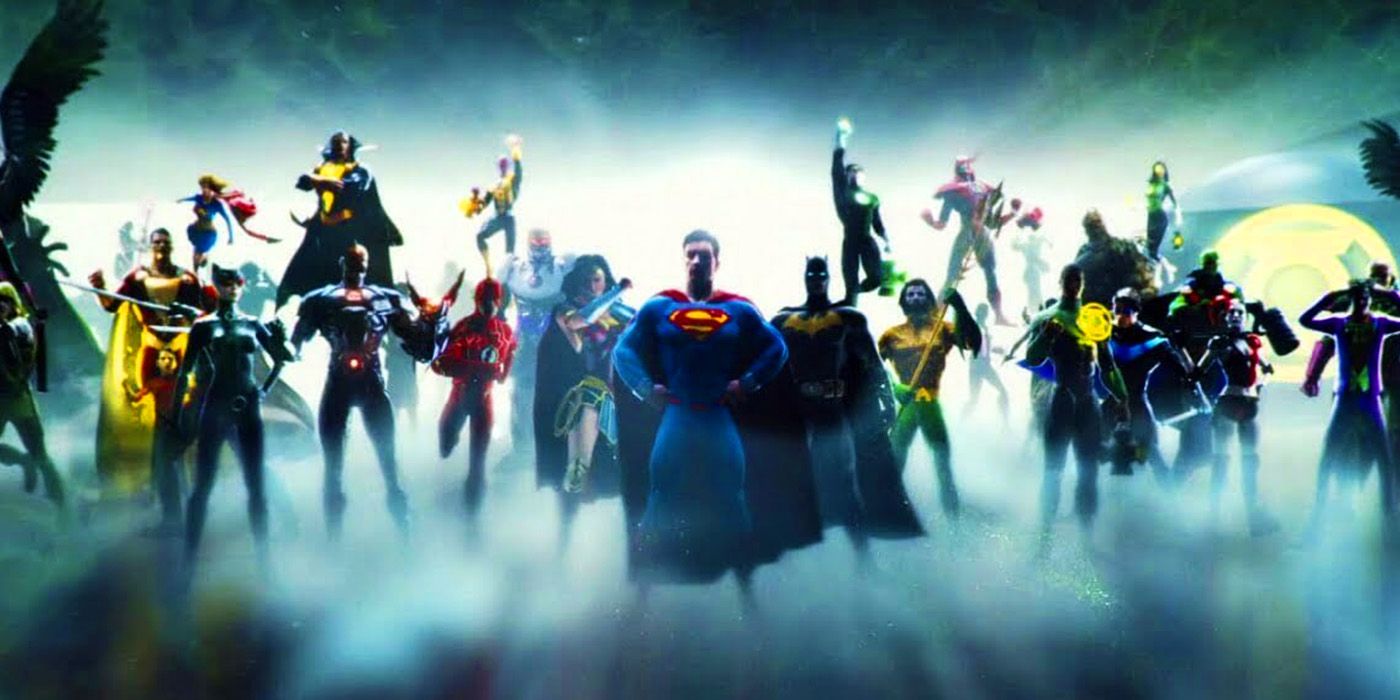 Personagens da DC Comics na escalação do logotipo da DC