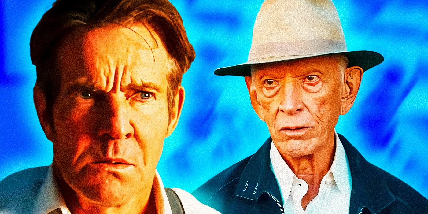 Dennis Quaid as Pastor Hill and Scott Glenn as Red Murff in The Hill.