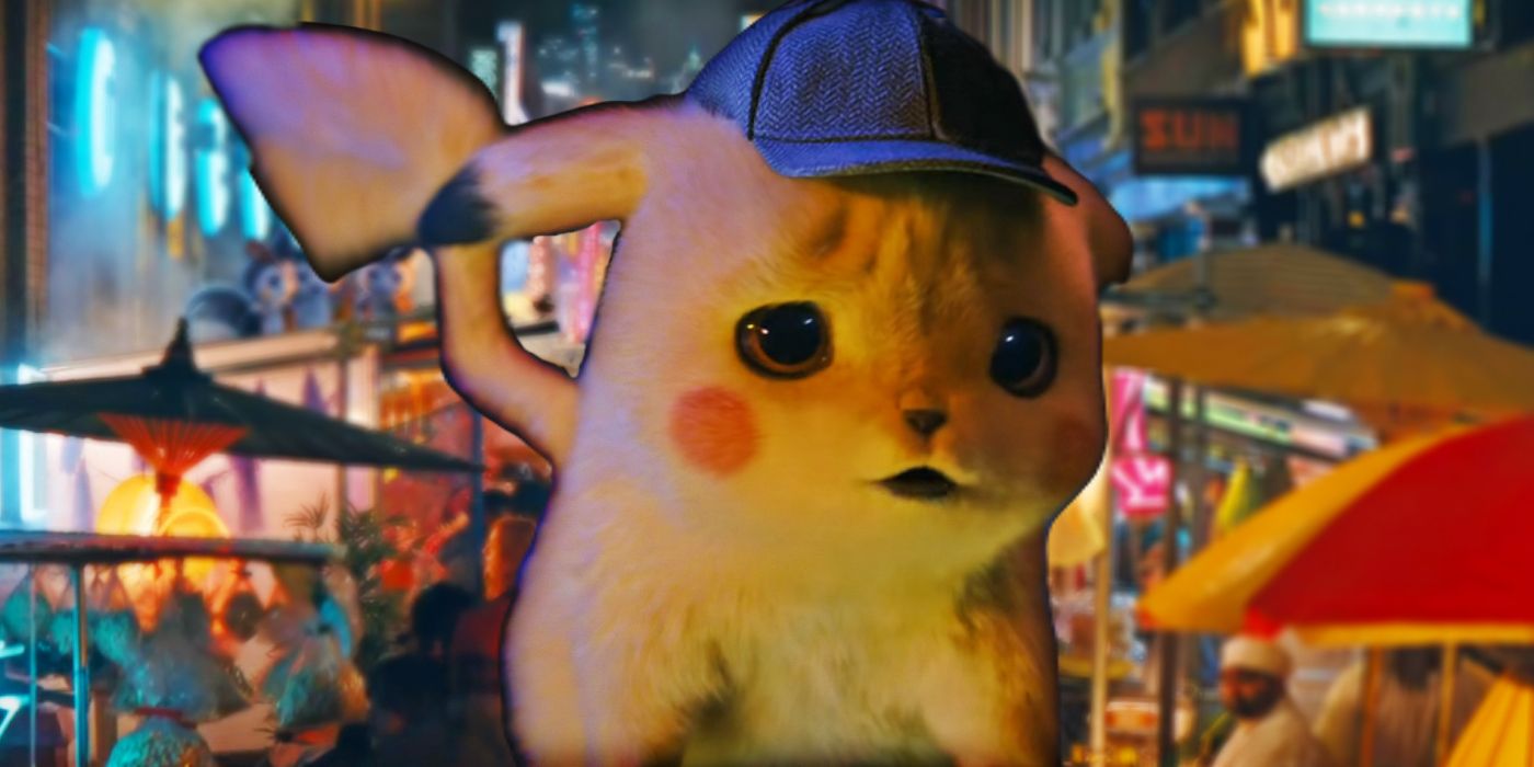 A sad Pikachu in Detective Pikachu