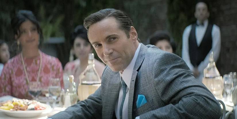 Dickie Moltisanti (Alessandro Nivola) in a suit in Many Saints of Newark