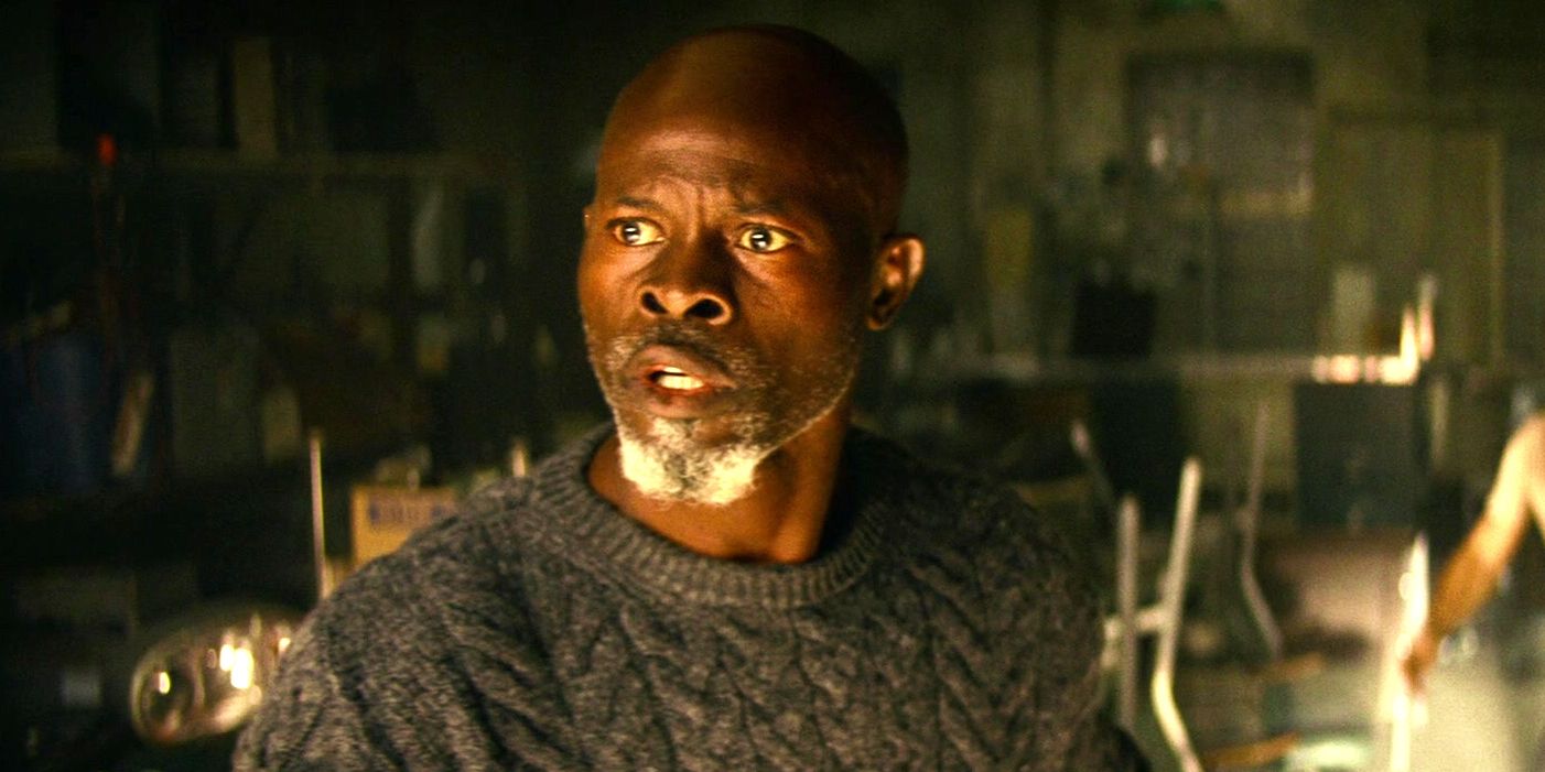 Djimon Hounsou looking alarmed in A Quiet Place Part 2