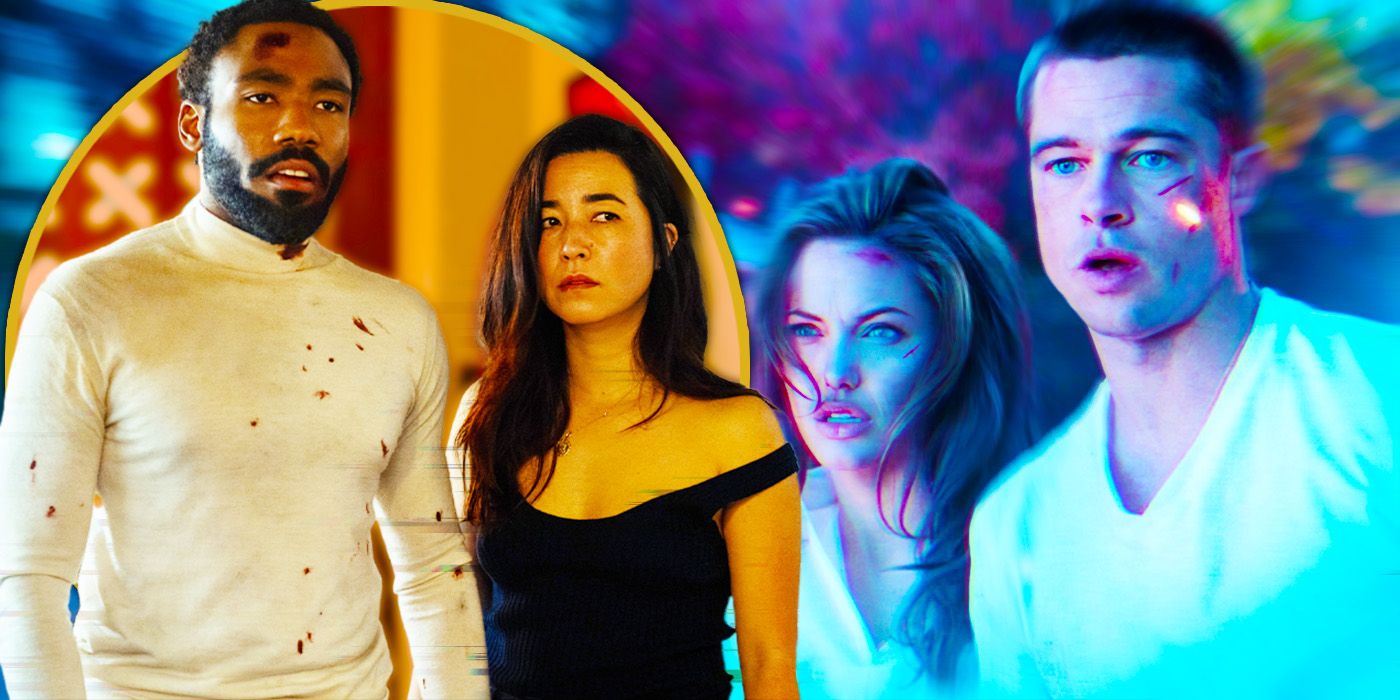Donald Glover and Maya Erskine compared to Brad Pitt and Angelina Jolie in Mr and Mrs Smith Exclusive header