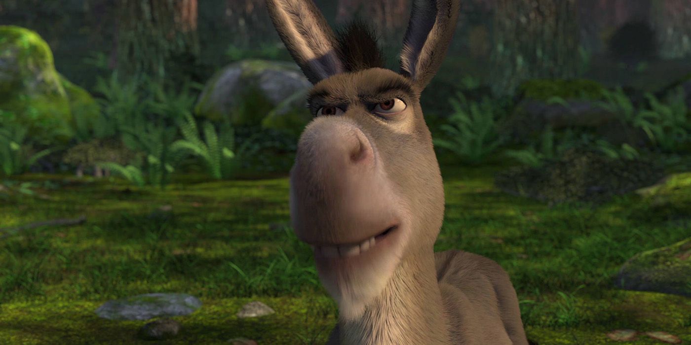 Donkey looking serious in Shrek 2