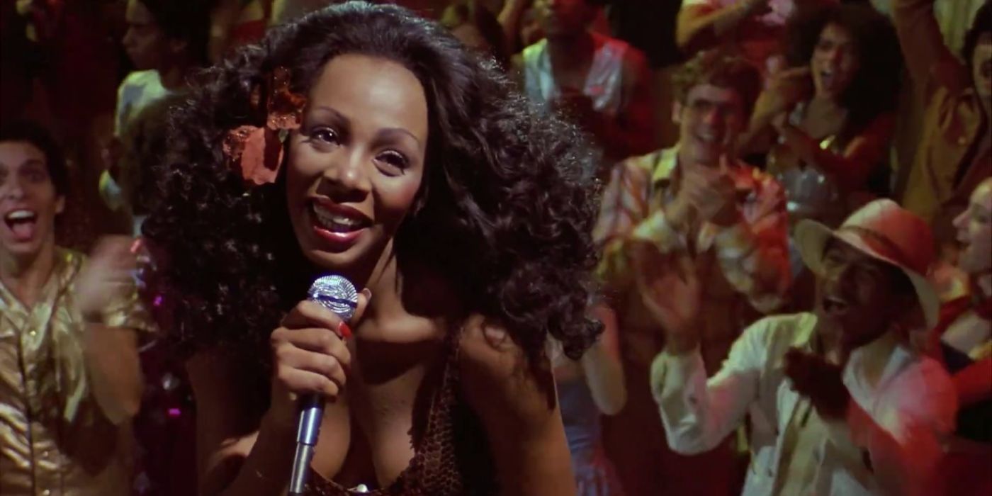 Donna Summer as Nicole Sims singing in Thank God It's Friday.