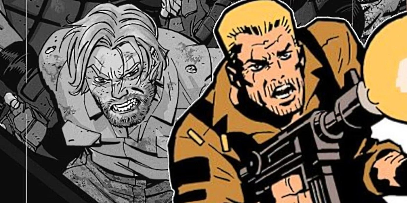 Featured Image: Duke from Skybound's new G.I. Joe continuity (left, black & white); classic version of Duke (right, color)