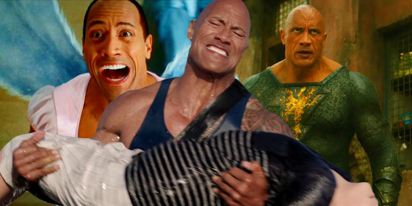 Dwayne Johnson's Characters from The Tooth Fairy, Baywatch, and Black Adam