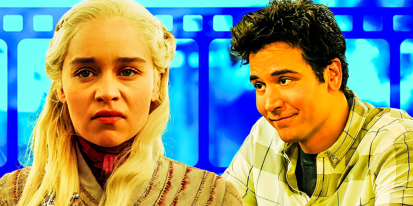 Emilia Clarke as Daenerys Targaryen from Game of Thrones and Josh Radnor as Ted Mosby from How I Met Your Mother