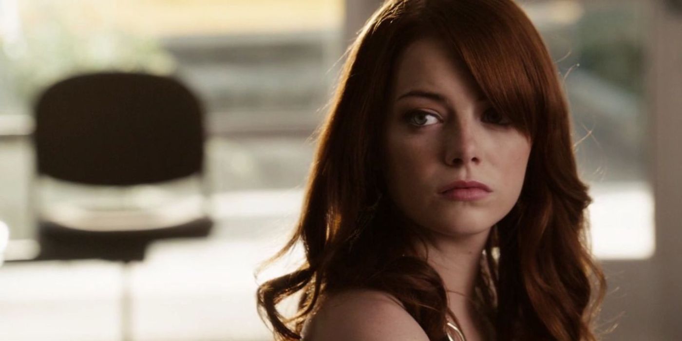 Emma Stone as Olive Looking Sad in Easy A