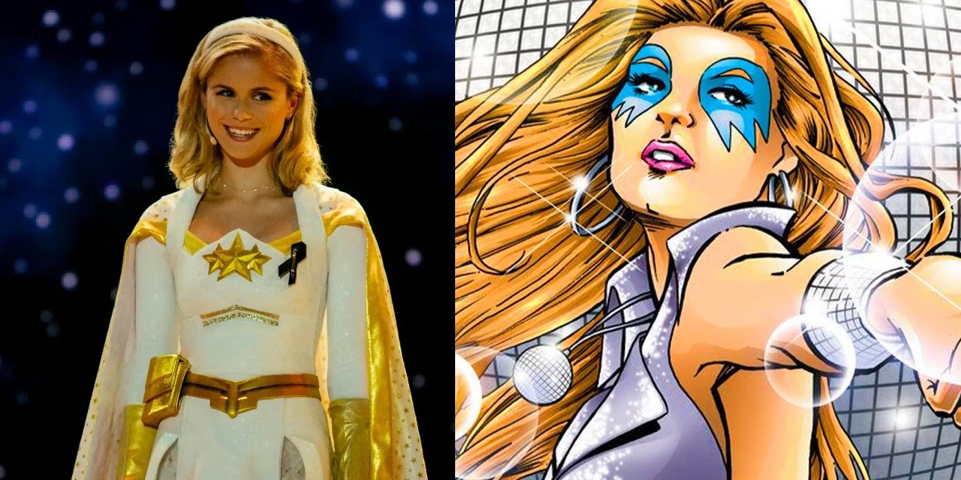 Erin Moriarty como Starlight em The Boys ao lado de Dazzler