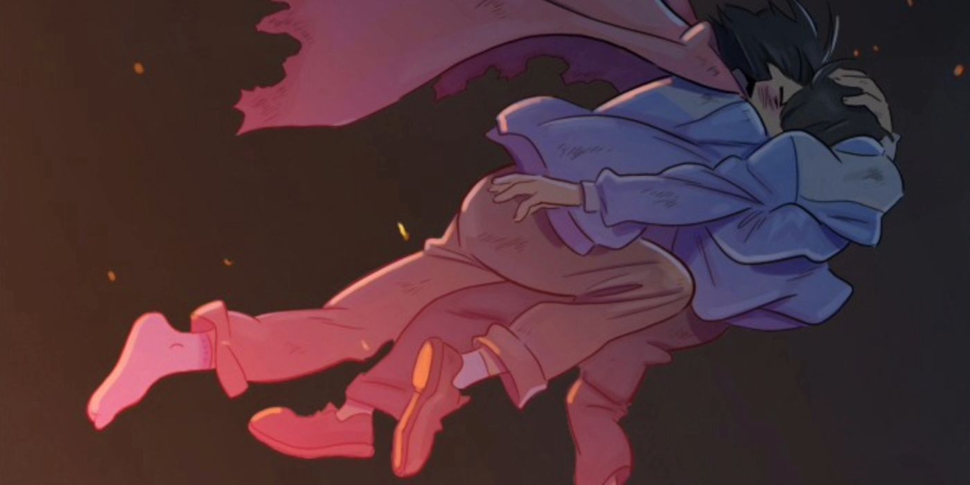 Familyman manhwa image of a man saving a boy from a fire