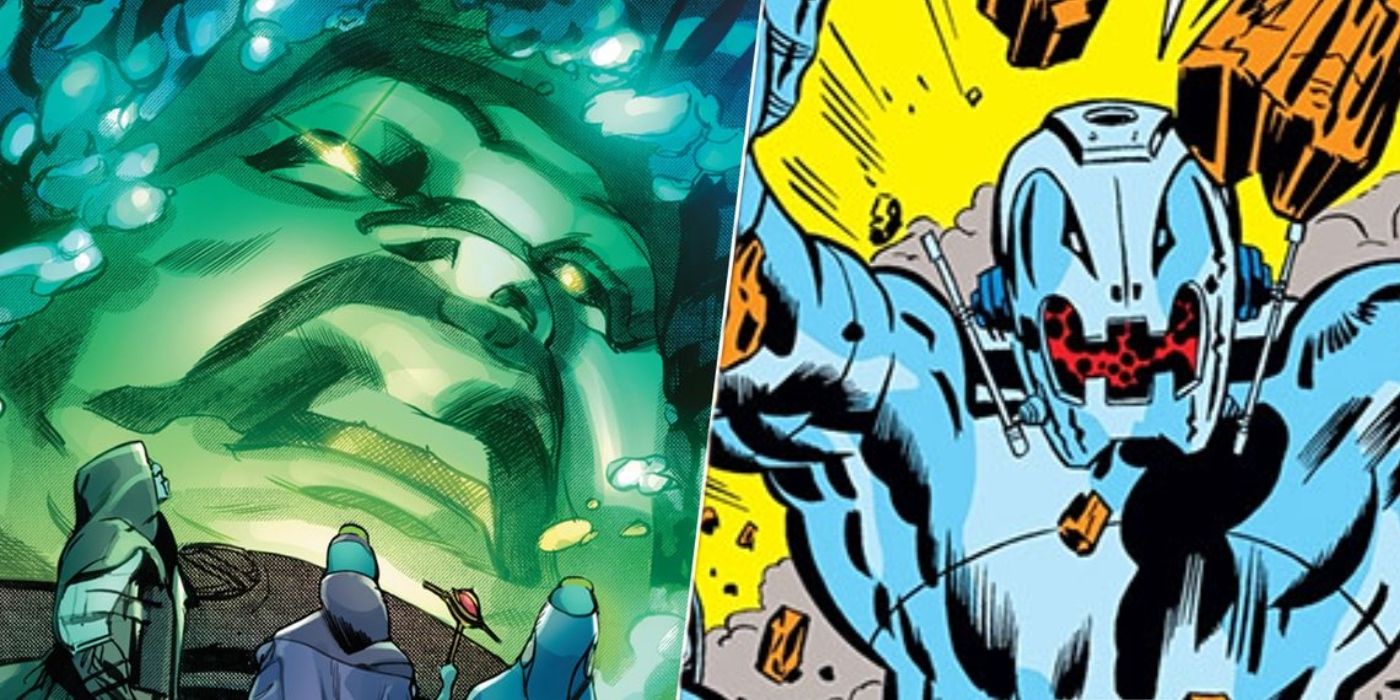 Marvel Comics' Supreme Intelligence and Ultron.