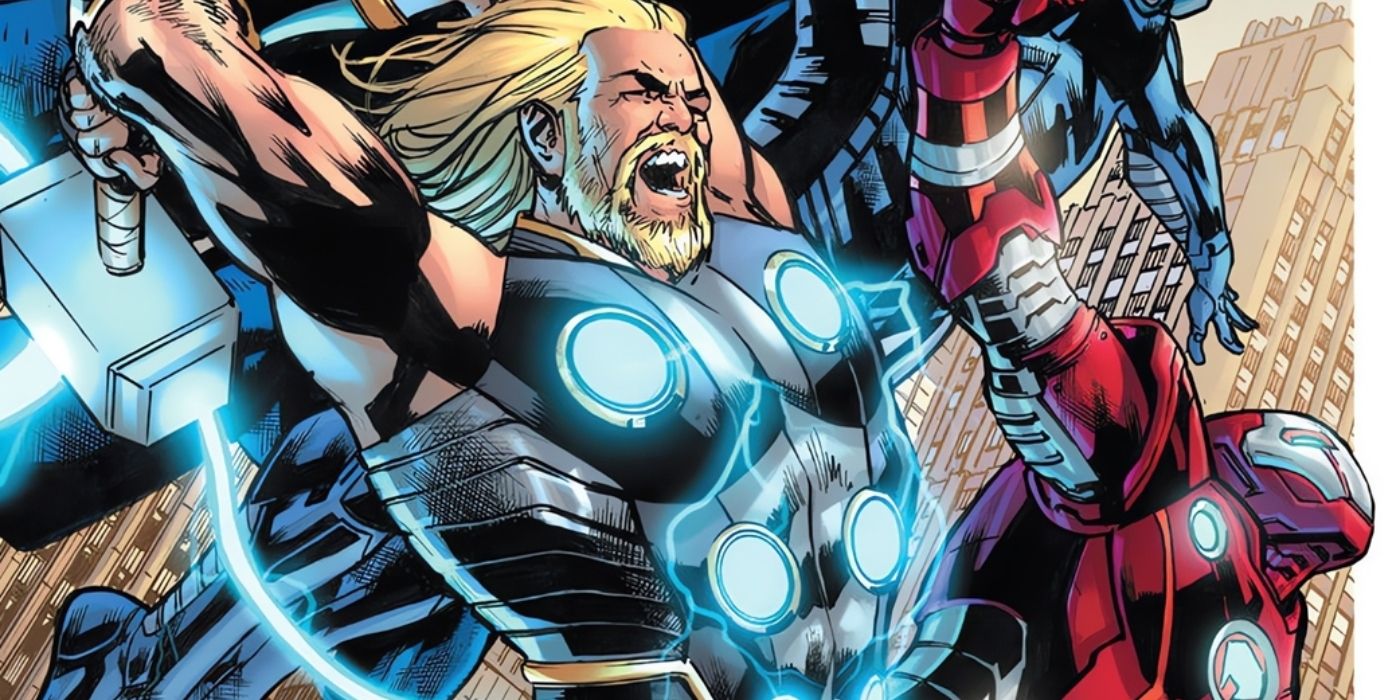 Thor and Iron Lad from the new Ultimate Universe.
