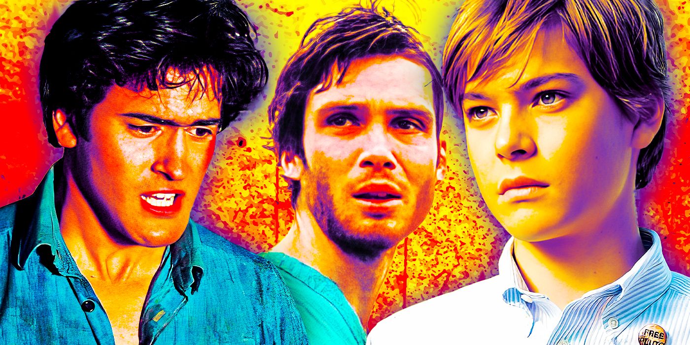 ash williams, jim, and cole. Final boys in horror movies. The Evil Dead, 28 Days Later and The Babysitter