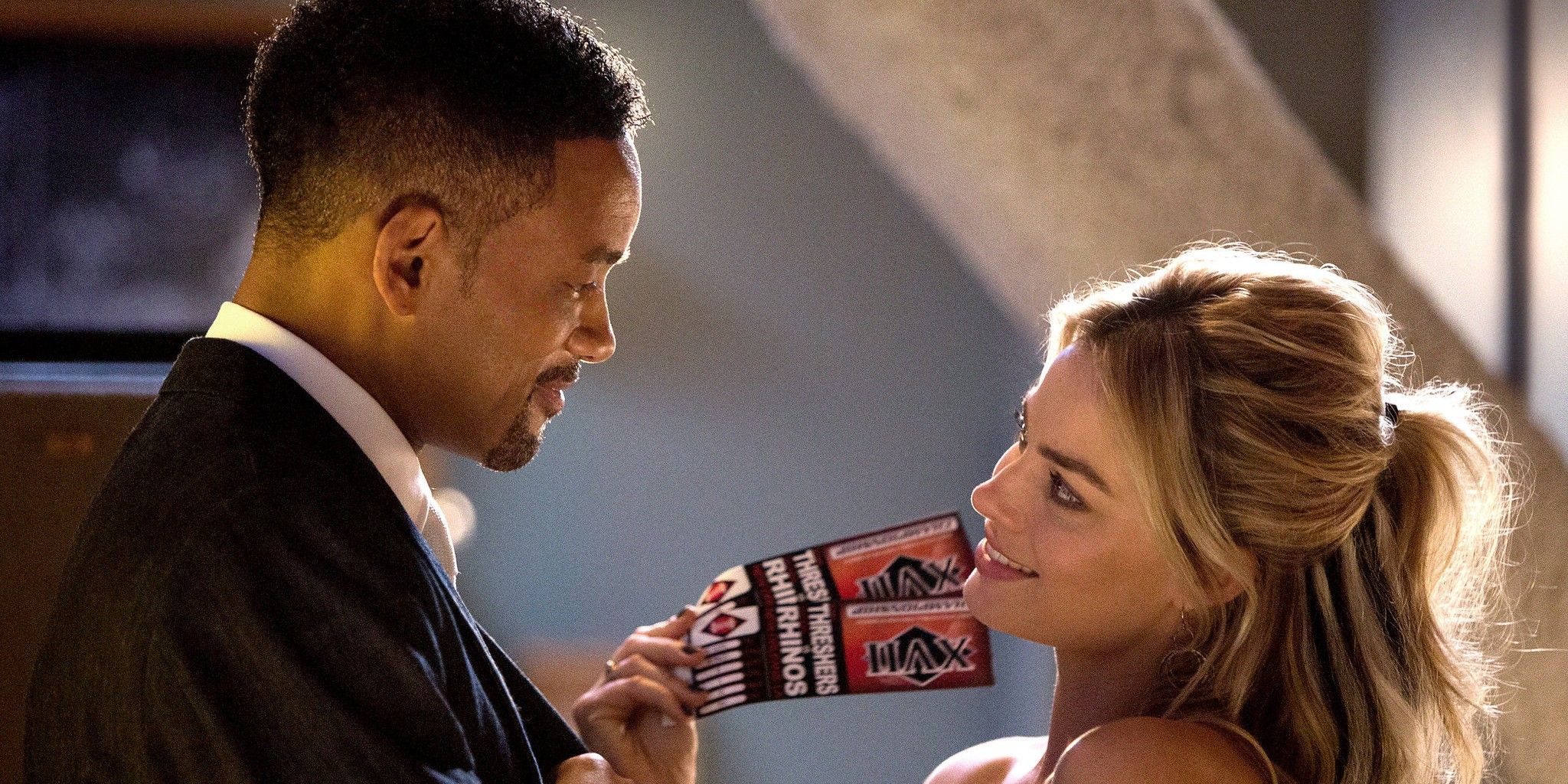 Margot Robbie and Will Smith from Focus