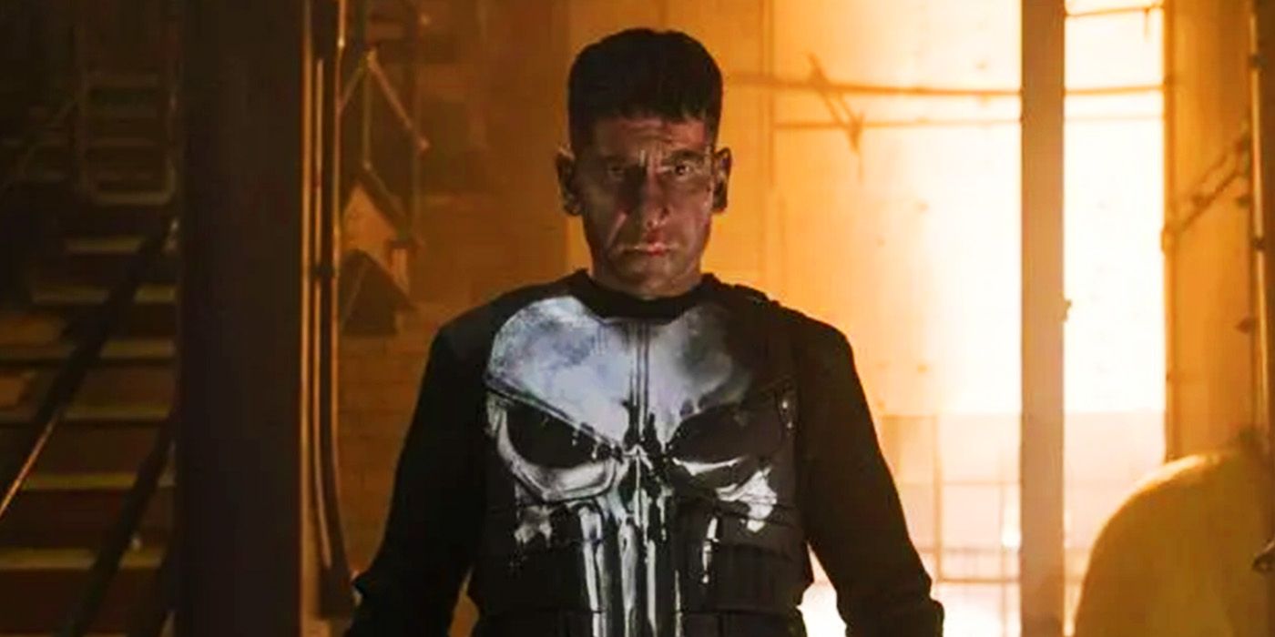 Frank Castle's Punisher with skull logo in Netflix's The Punisher