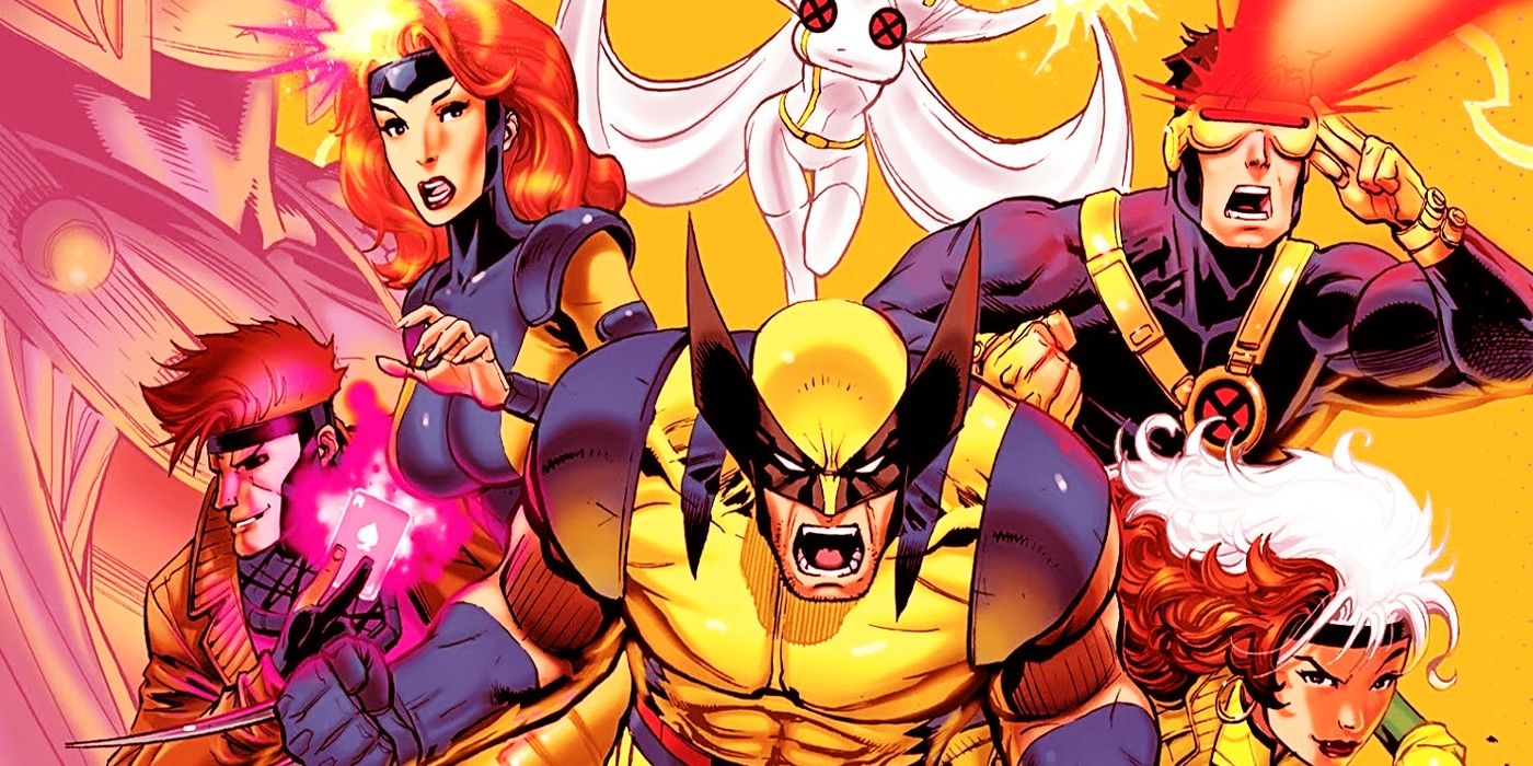Gambit, Wolverine, Ciclope e Vampira no pôster da série animada X-Men
