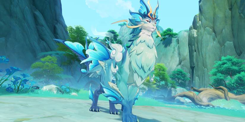 The Solitary Suanni Boss from Genshin Impact stands elegantly.