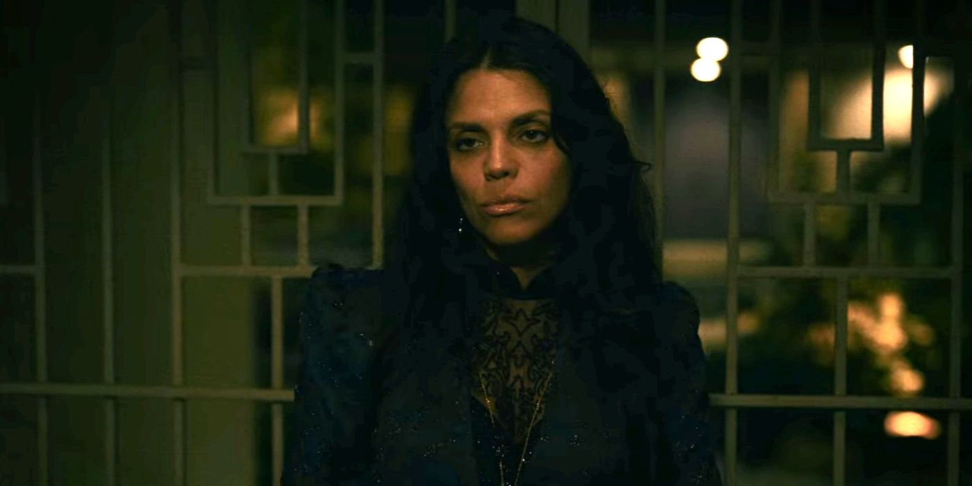 Vanessa Ferlito sebagai Carmen Gutiérrez di Griselda di Netflix.