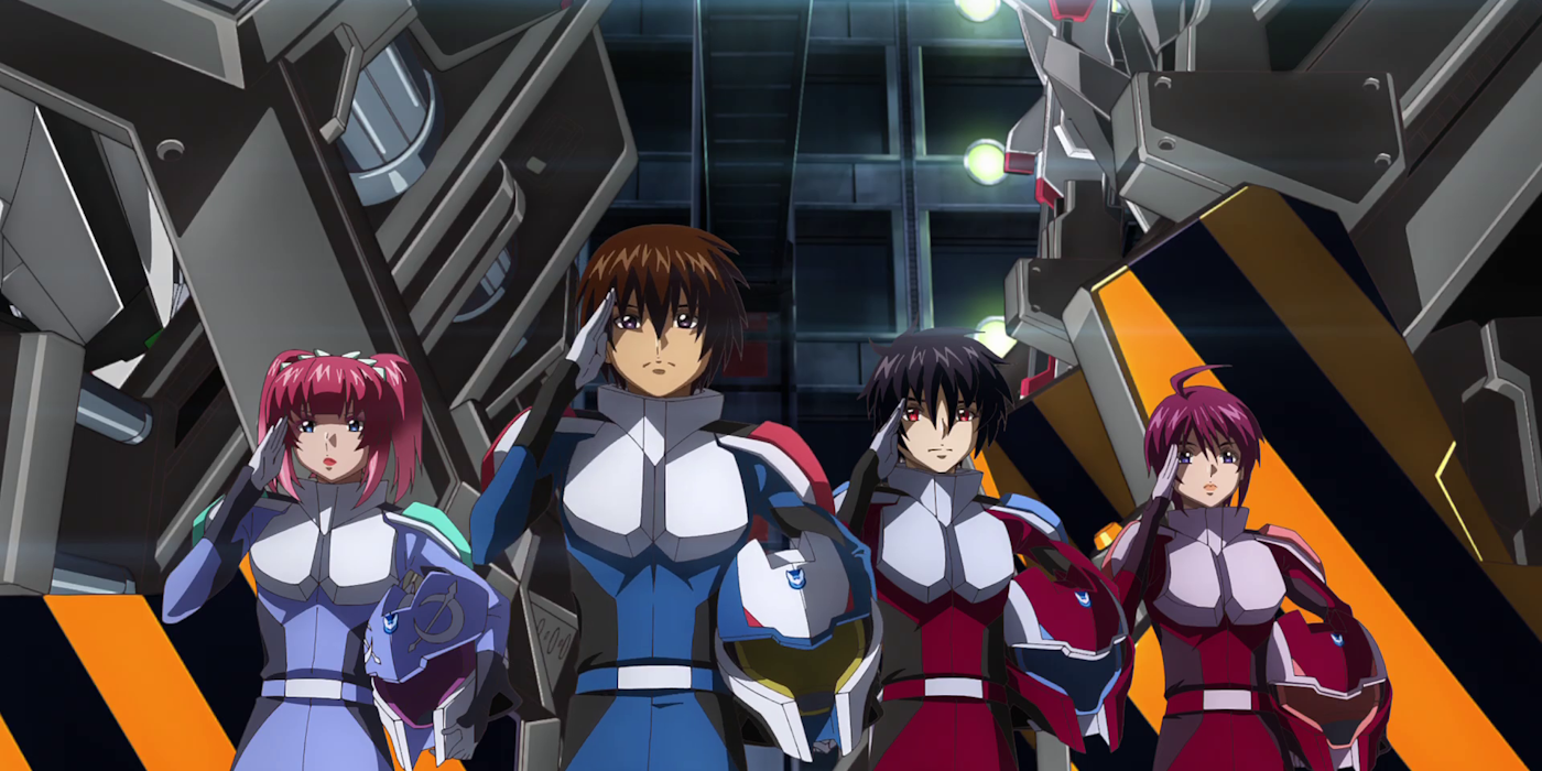 Screen capture from Gundam Seed Freedom