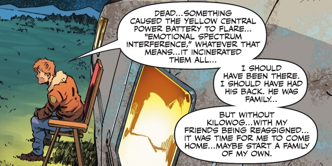 Hal Jordan Survivor's Guilt Over Kilowog DC