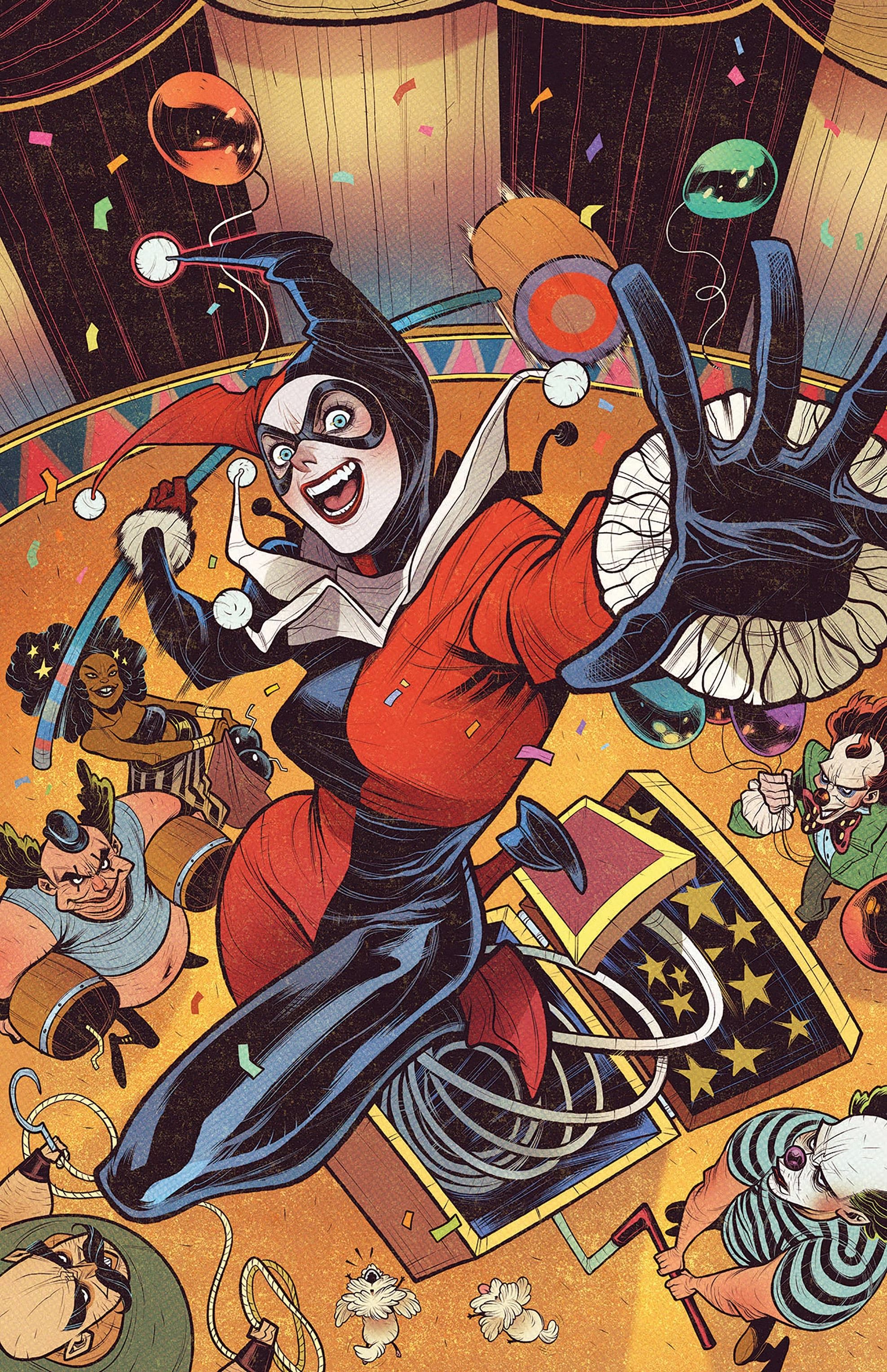 Harley Quinn’s Classic Costume Makes Her the Perfect Jack-in-the-Box in New Art