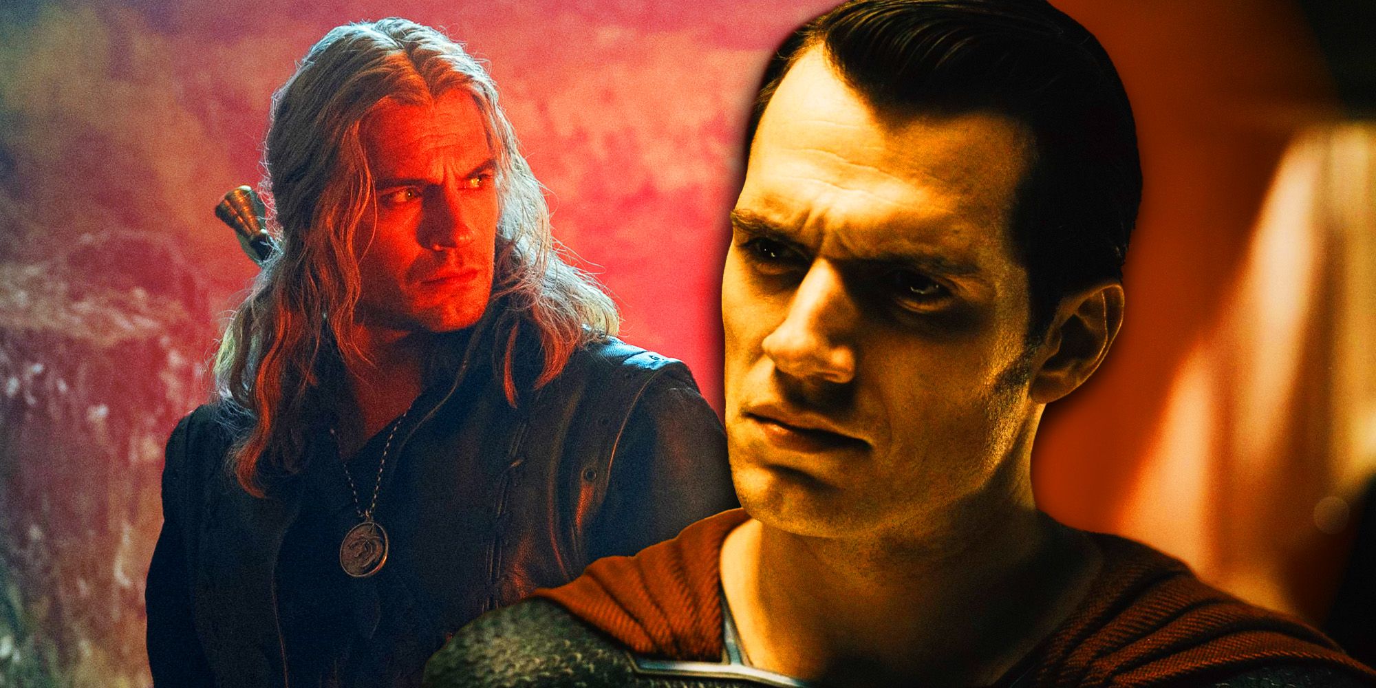 Henry Cavill as Geralt and Superman