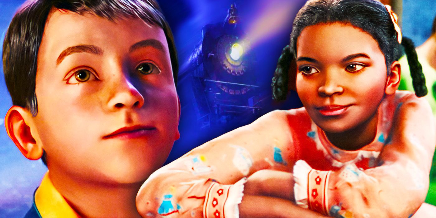 Hero Boy and Hero Girl with the Polar Express as background