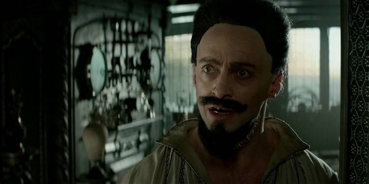 10 vezes que o Barba Negra apareceu no cinema e na TV 1 Hugh Jackman como Barba Negra em Peter Pan (Reprodução)