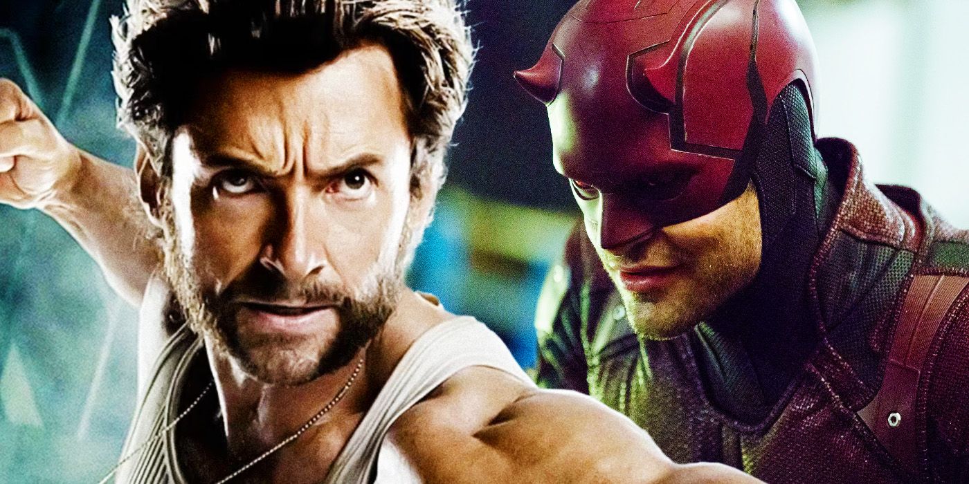Hugh Jackman's Wolverine in Fox's X-Men Universe and Charlie Cox's Daredevil in the MCU