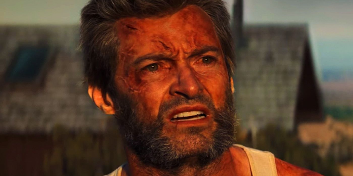 Hugh Jackman's Wolverine looking defeated in Logan