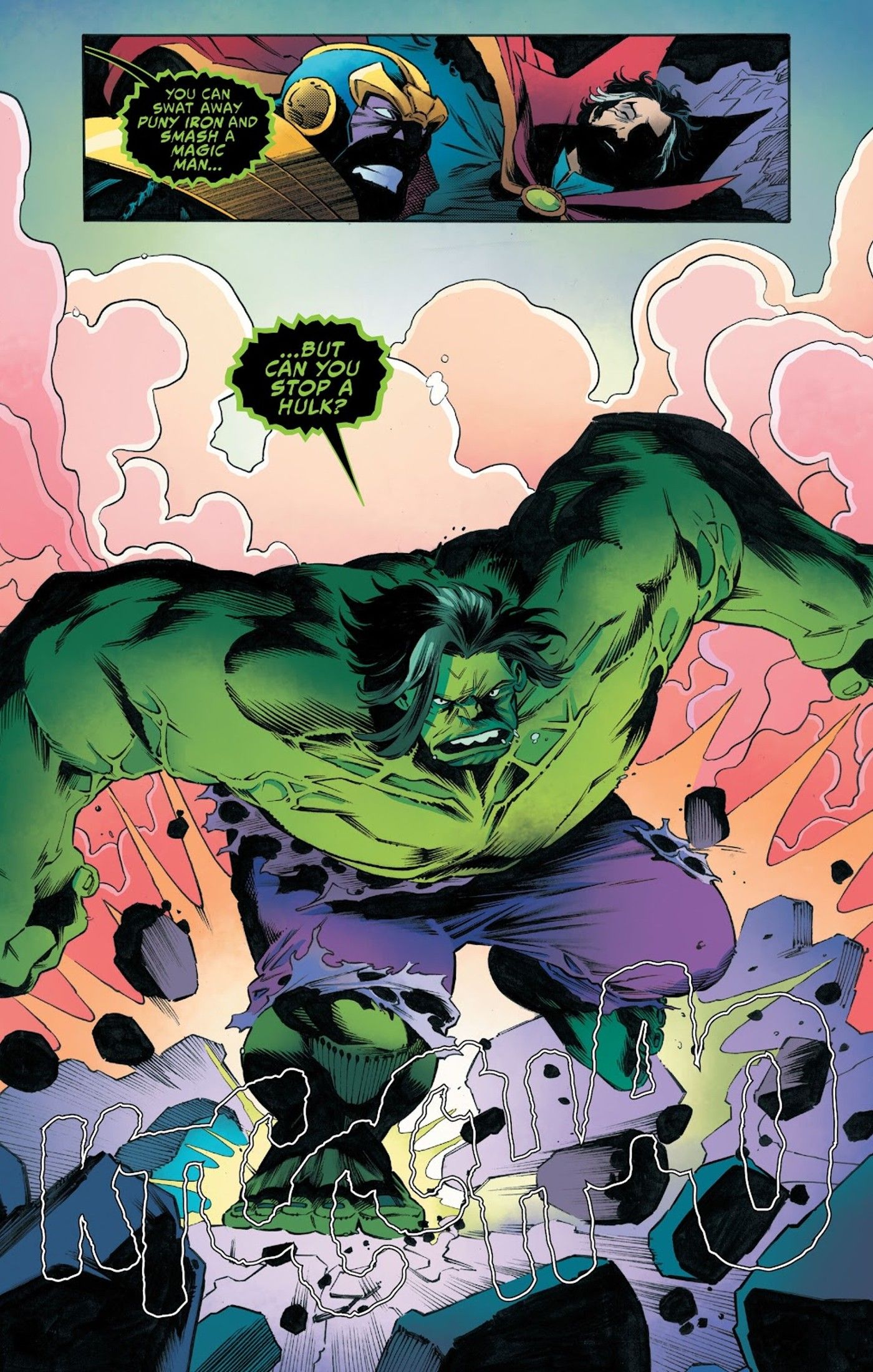Hulk confronts Thanos