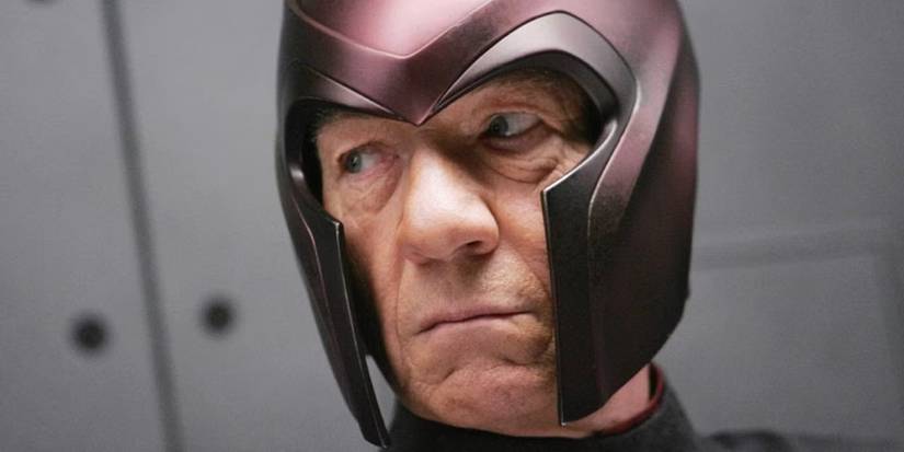 Ian McKellen as Magneto in X-Men 2000 looking offscreen