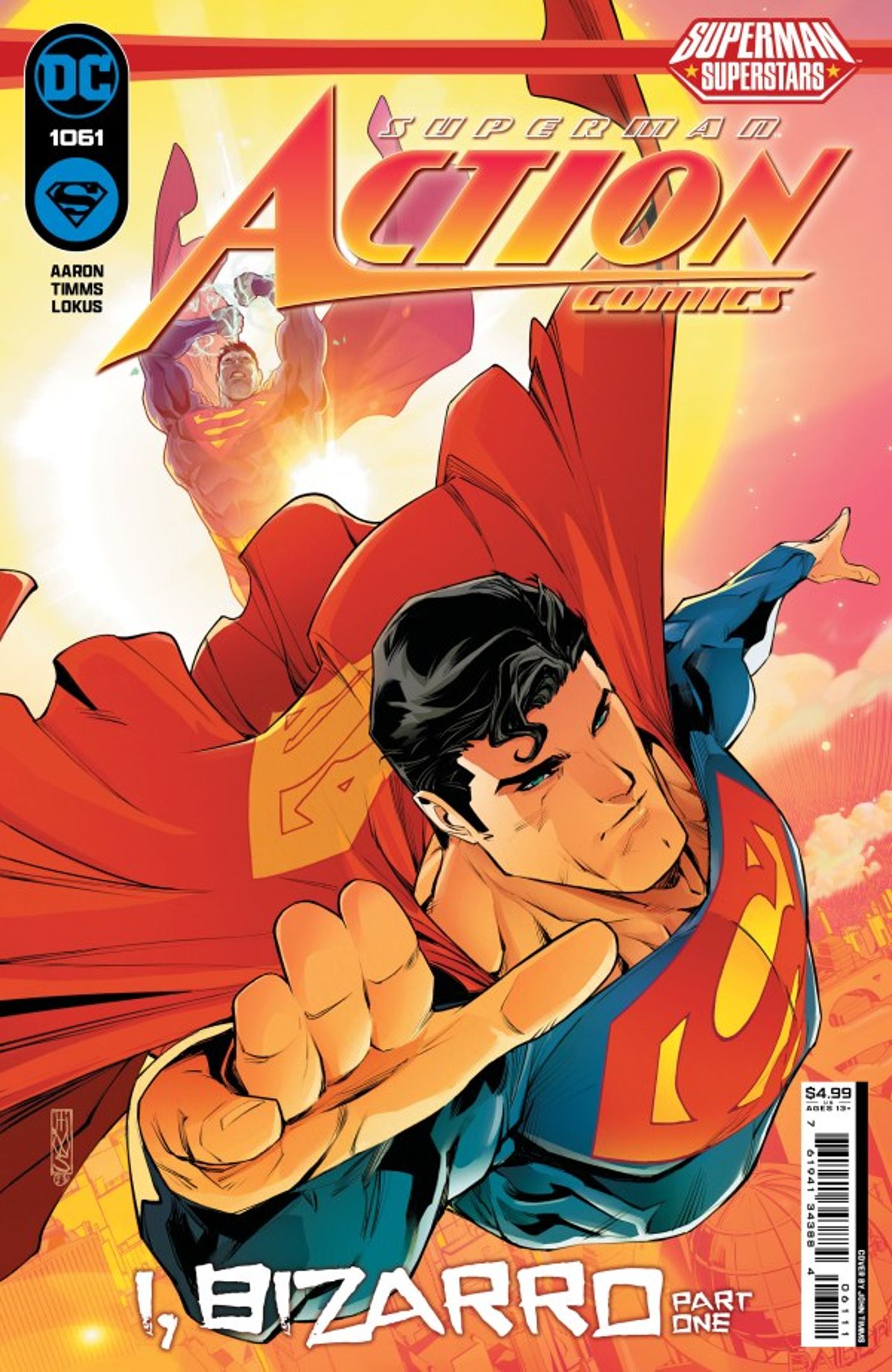 Cover for Action Comics #1061, featuring Bizarro Superman