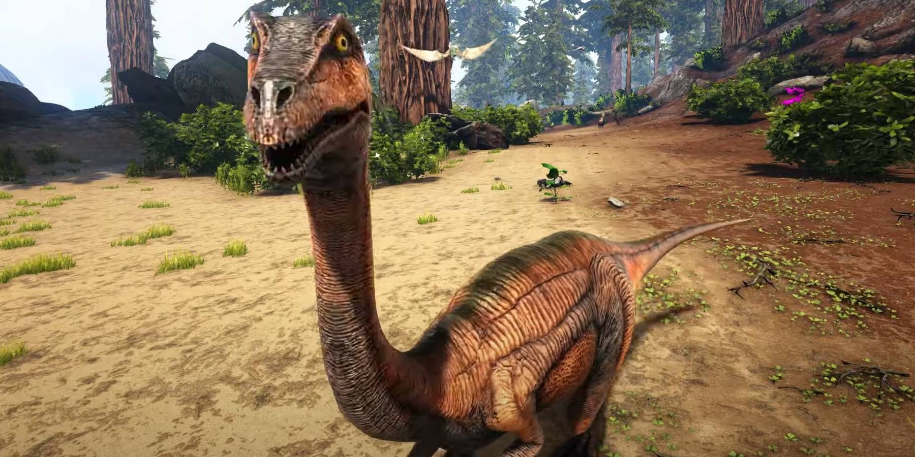 ARK: Survival Ascended Gallimimus dinosaur that can be tamed as one of the fastest mounts in the game