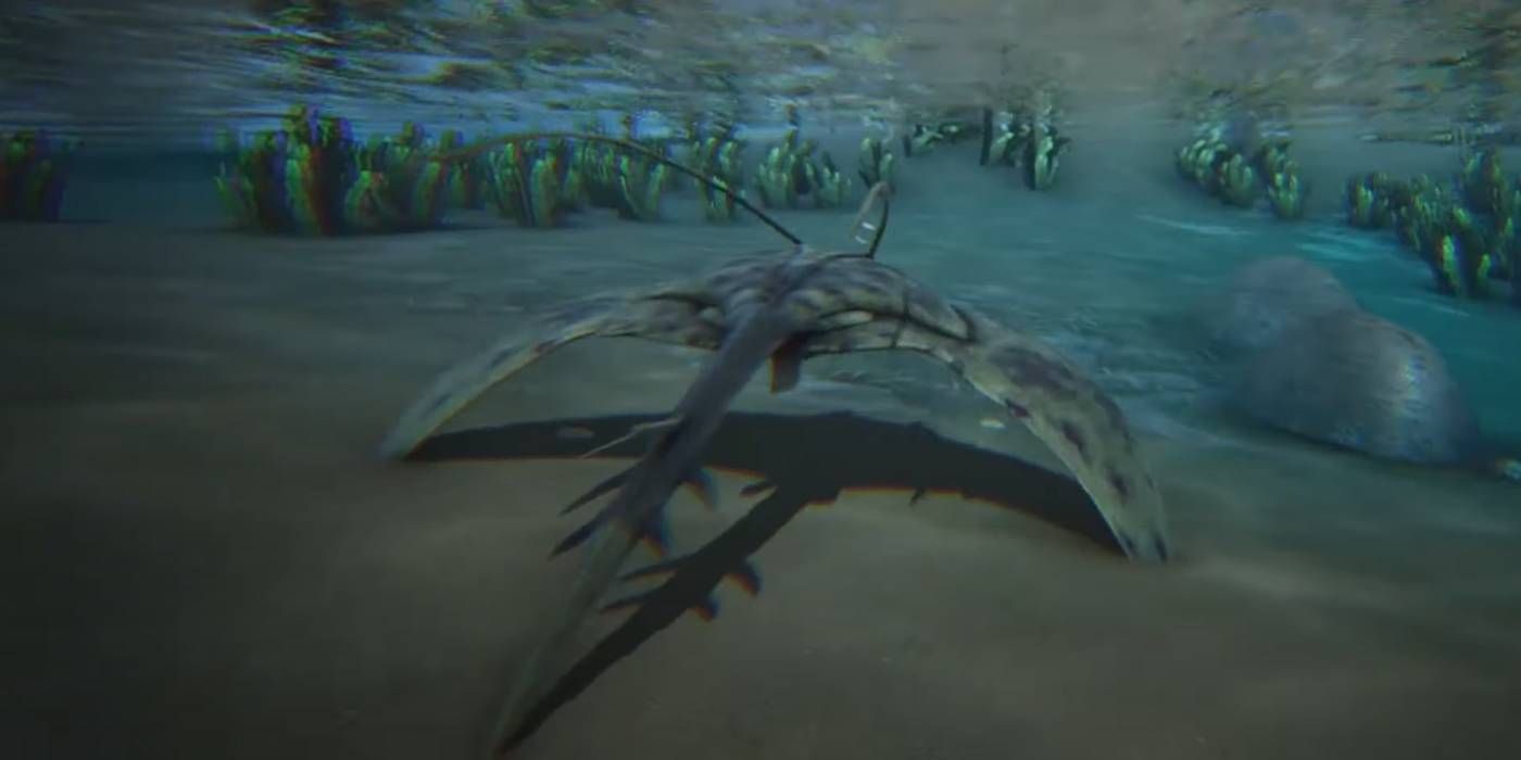 ARK: Survival Ascended Manta creature in the ocean that can be tamed as a mount