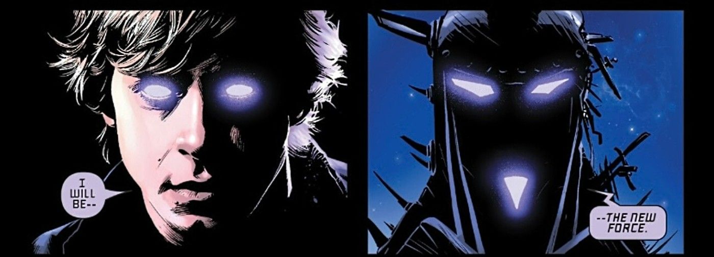 Dark Droids #5, Luke Skywalker possessed by the Scourge, who declares “I will be the new Force”