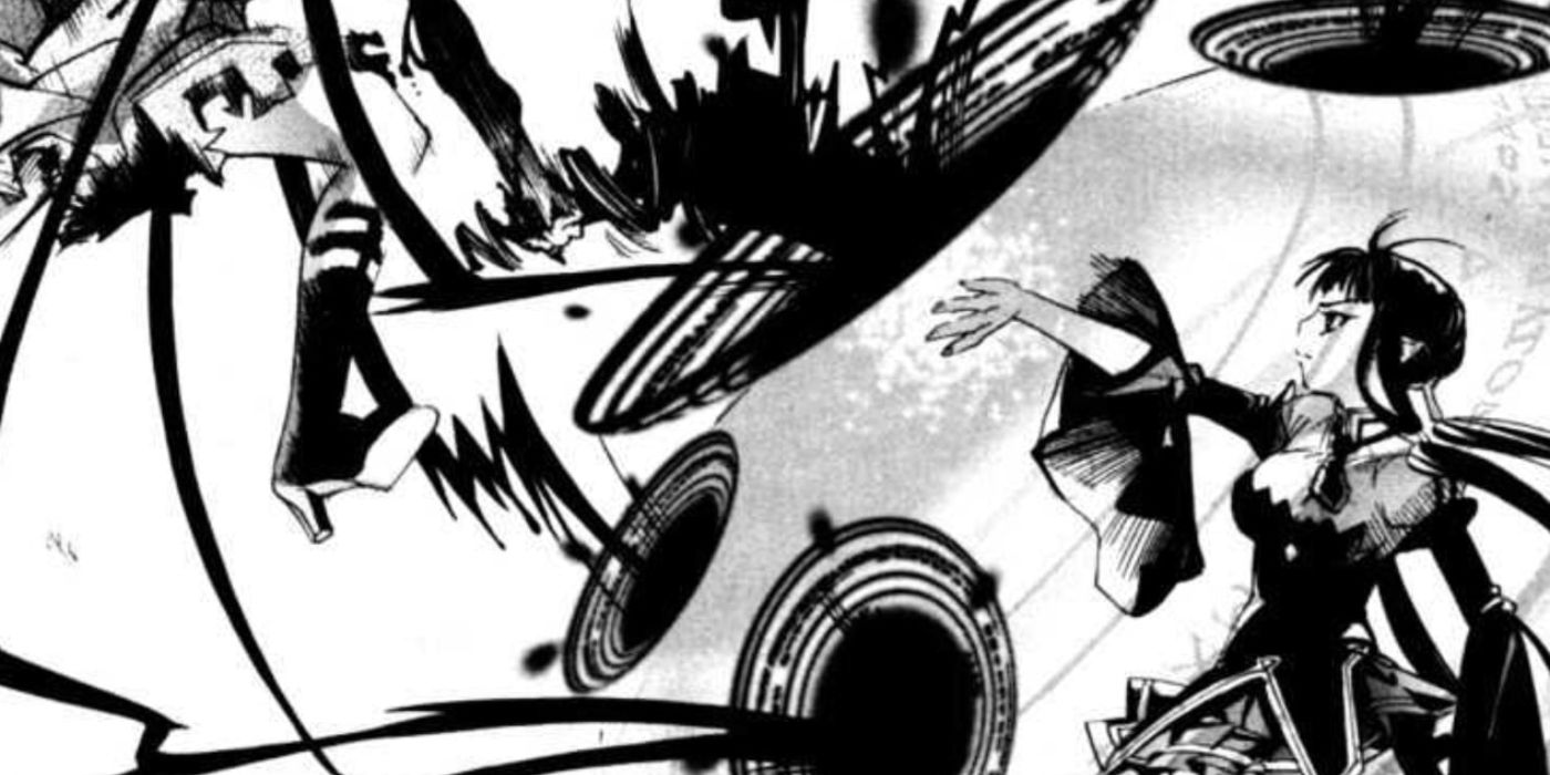 Immortal Regis manhwa Serin the demon witch casting magic during a fight