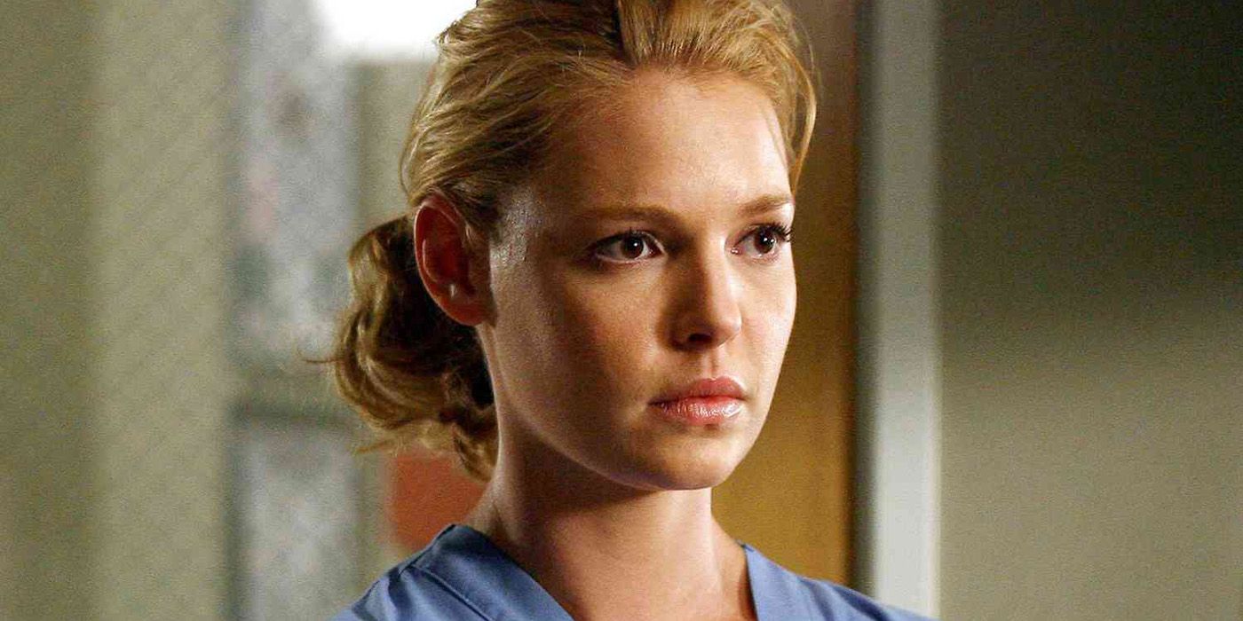 Izzie looking serious on Grey's Anatomy