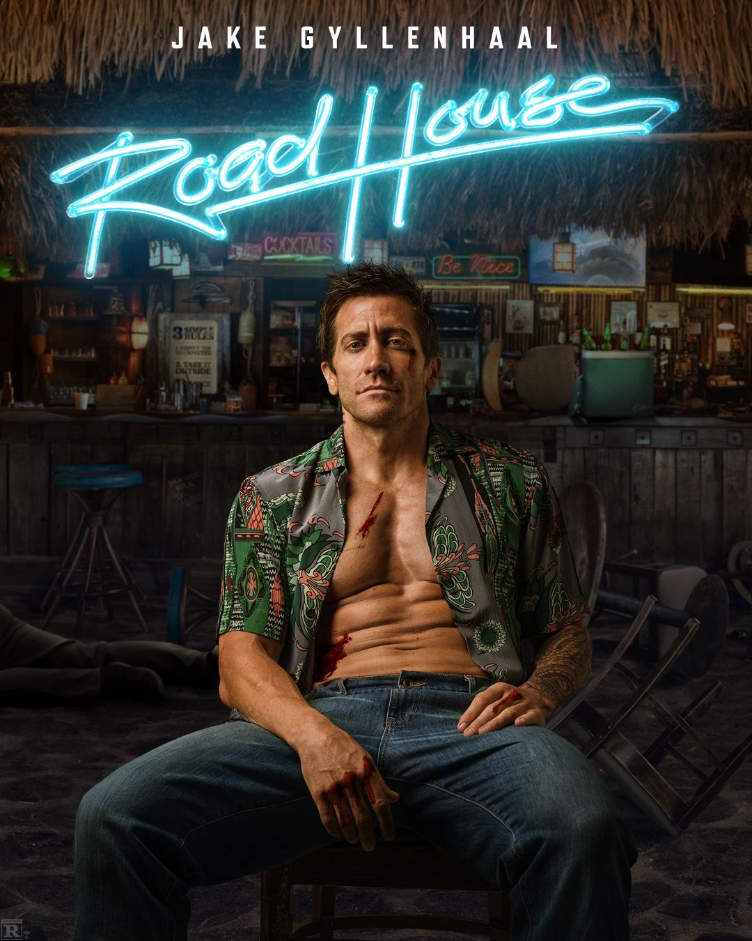 Jake Gyllenhaal’s Road House Character Revealed In Bloody, Easter Egg-Filled Remake Poster