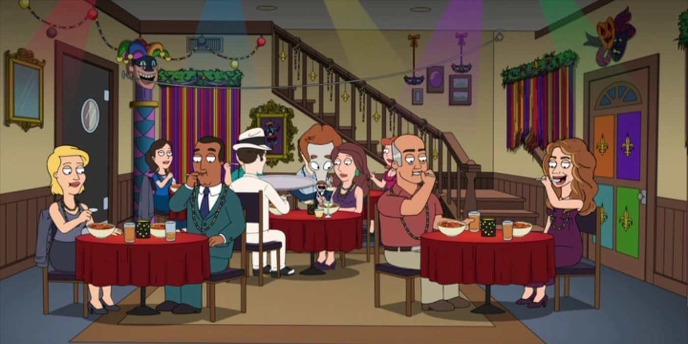 The house as a restaurant in American Dad
