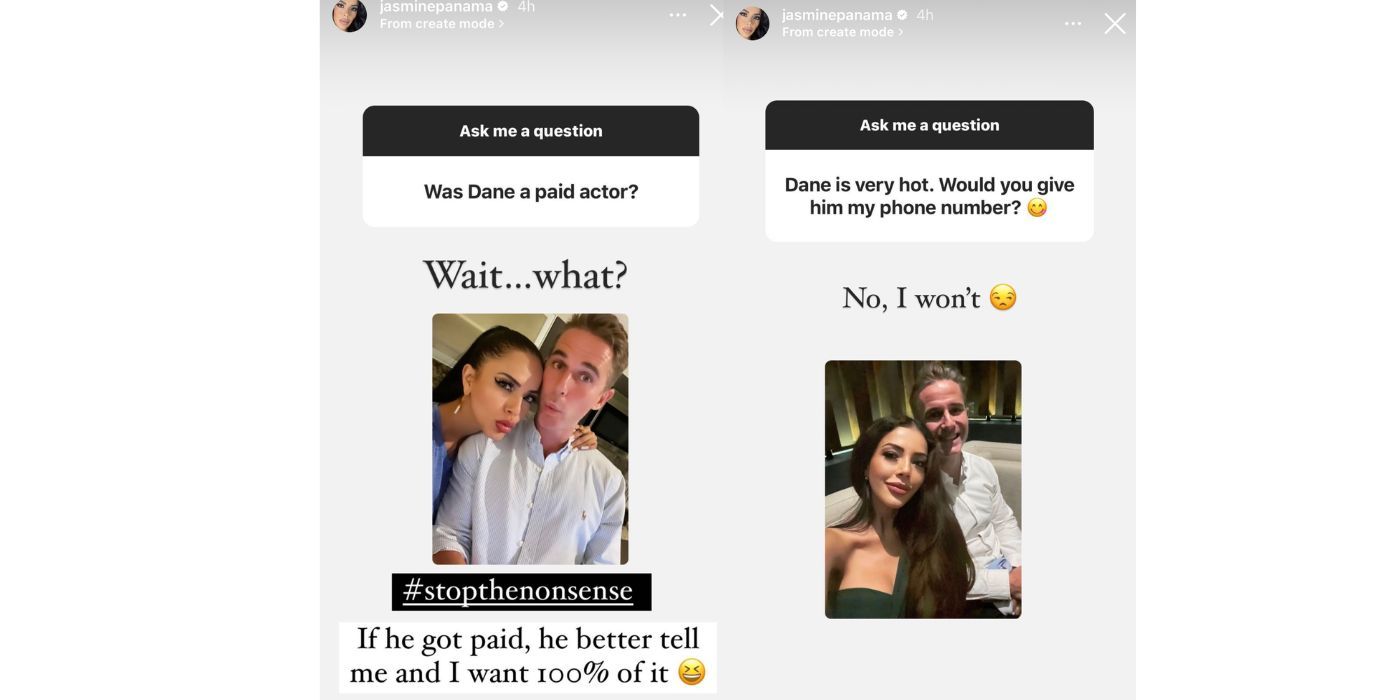 Instagram de Jasmine mostrando seu ex-namorado Dane In 90 Day Fiance