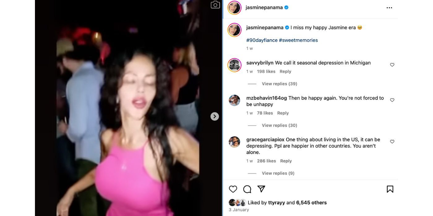 Jasmine Pineda Instagram post with her dancing in pink dress