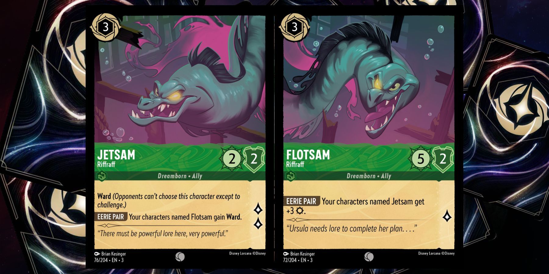 Jetsam and Flotsam Lorcana Into The Inklands Cards