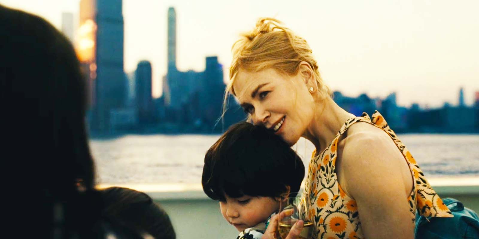 Yoo Ji Young as Marcy, Connor James as Gus, and Nicole Kidman as Margaret in Expats Episode 2