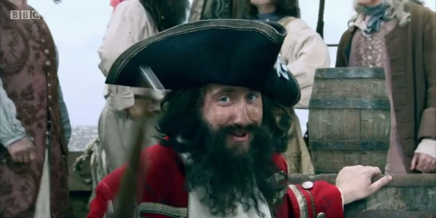 Jim Howick as BLackbeard in Horrible Histories