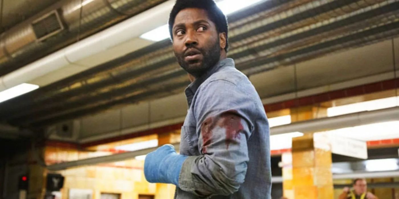 John David Washington como Beckett em Beckett